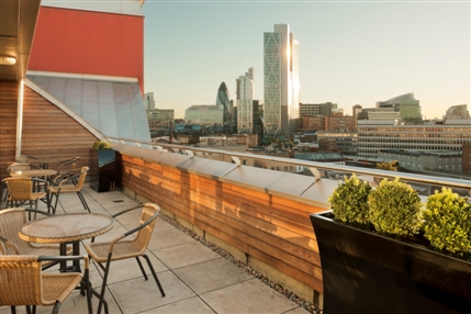Crowne Plaza London Shoreditch - View from Hotel 7th Floor Balcony
