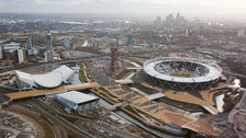 London Olympic Park - Aerial view over the Olympic Park London Olympic Park - Aerial view over the Olympic Park
