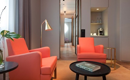 Cafe Royal Hotel - Glass House Suite Living Room