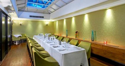Hilton London Green Park Hotel - Private dining available in Tiger Green Brasserie Conservatory