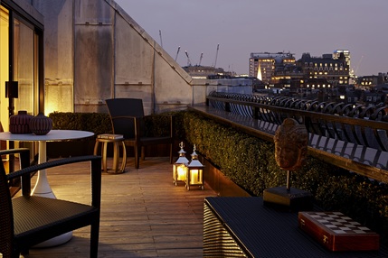 marylebone hotel london terrace suite venue penthouse map details